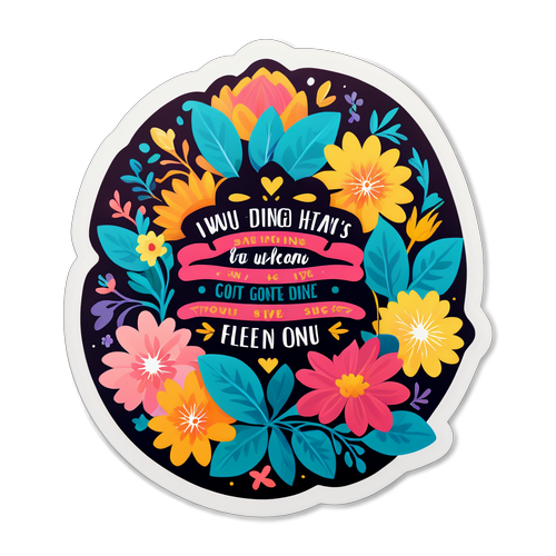 Transformez Votre Quotidien : Ce Sticker Floral Inspirant Va Vous Élever!