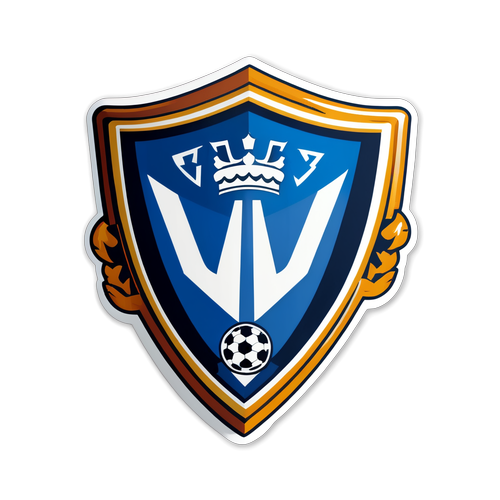 Diseño de sticker del escudo de Vélez