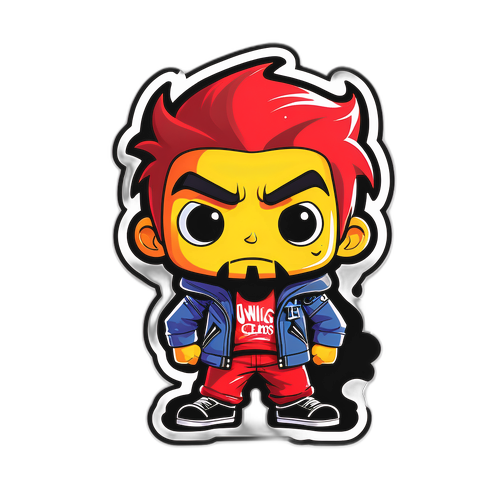 מדבקה מעוצבת בסגנון אורבני