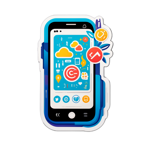 Rekaan yang Ceria untuk Sticker Telefon Pintar