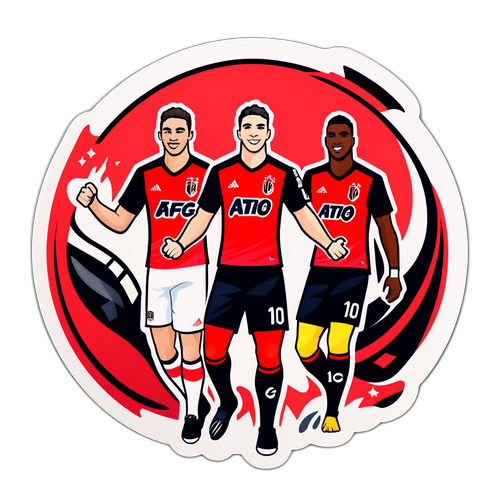 Sticker Perlawanan Flamengo vs Atlético Mineiro