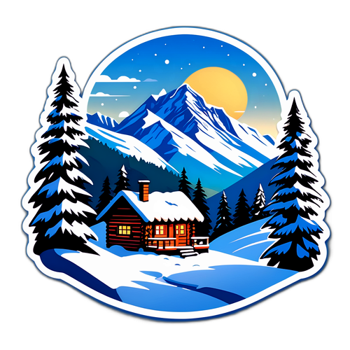 मनाली का बर्फ़ीला पर्वत दृश्य