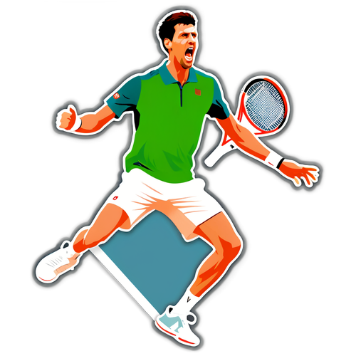 Novak Djokovic in Azione