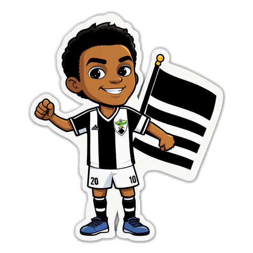 Desenho em quadrinhos de fã do Botafogo