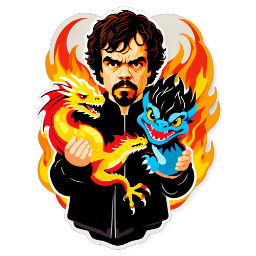 Peter Dinklage et son Dragon Enflammé