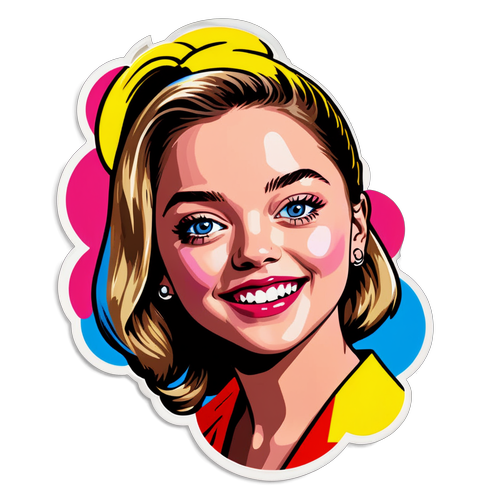 Sticker Sydney Sweeney: Bintang di Pentas dengan Warna Pop Art yang Memikat!