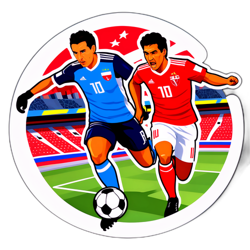 Sticker ya Soka la Rasha dhidi ya Peru