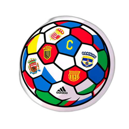 Pelota de fútbol inflada con el logo de la Copa de la Liga