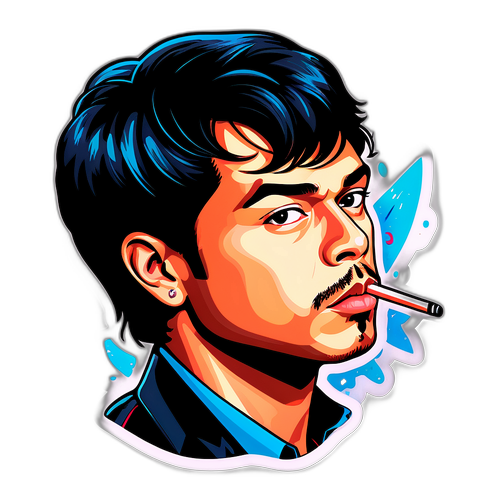 Großartiges, glamouröses Porträt von Nico Santos während einer Live-Performance