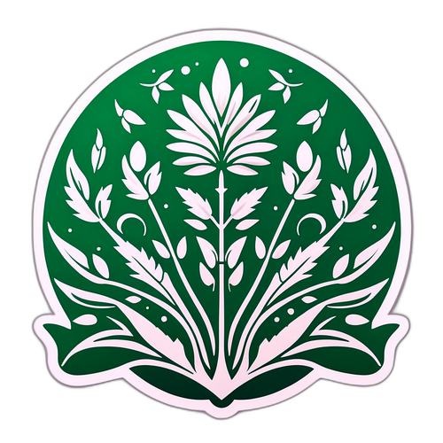 Дизайн з зеленими рослинами та традиційними елементами, що відображає дух Зеленодольська