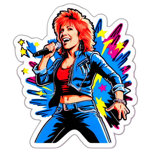Desenho de Jovi no Palco
