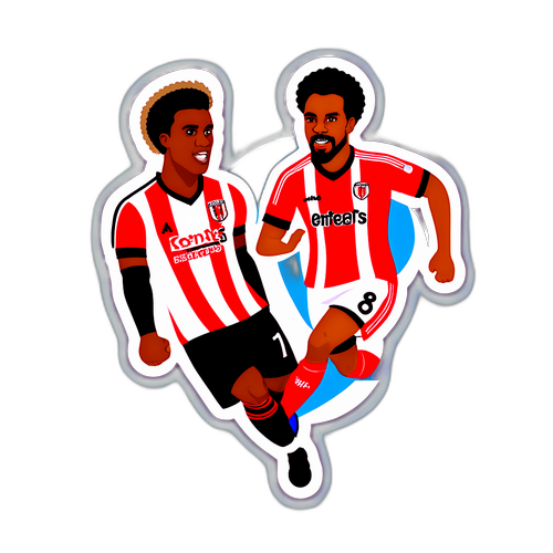 Thiết kế nhãn dán trận đấu giữa Brentford và đối thủ