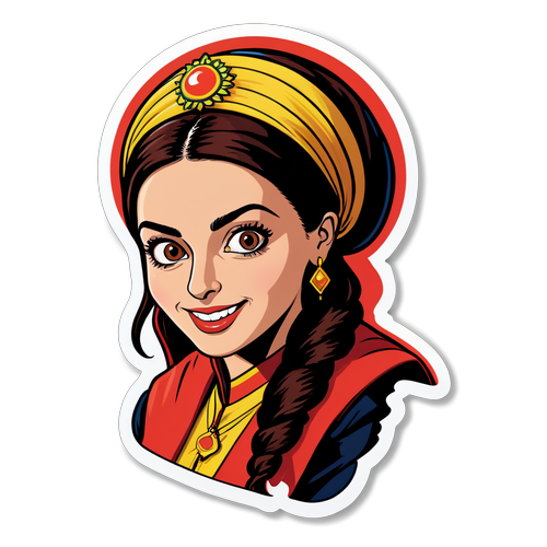 Hande Erçel İkonik Sahnede Sticker Tasarımı