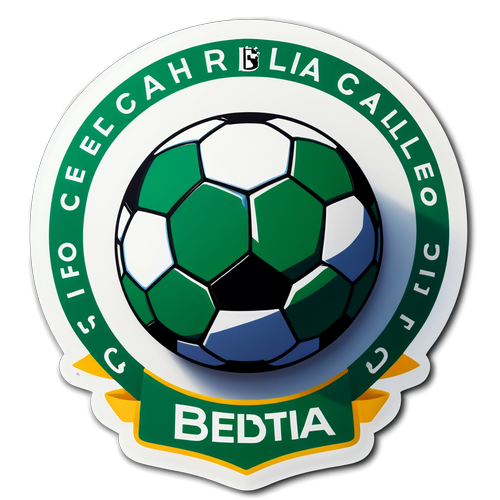 Stylized Soccer Ball Sticker