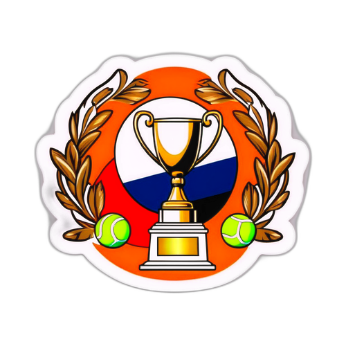 Franska Öppna Tennis Klistermärke
