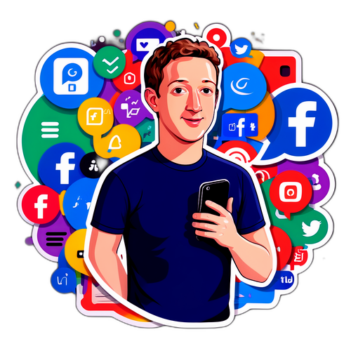 Retrato Estilizado de Mark Zuckerberg