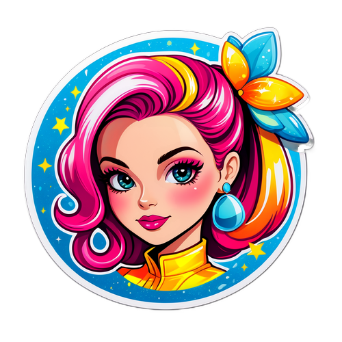 Glamouröser Sticker von Daniela Katzenberger