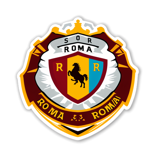 Stijlvolle AS Roma Sticker