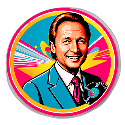 Kijishimo chenye Jimmy Swaggart kama rekodi ya vinyl ya zamani