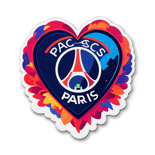 Sticker tình yêu bóng đá PSG