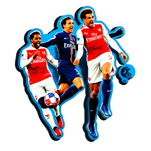 Dynamic nálepka s utkáním Arsenal a PSG