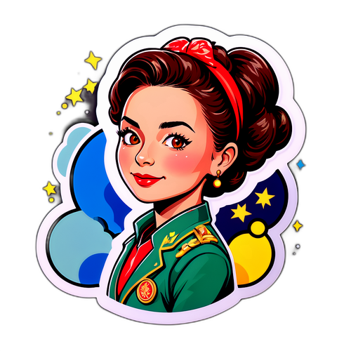 Yasemin Ergene'nin İkonik Anlarını Sembolize Eden Sticker Tasarımı