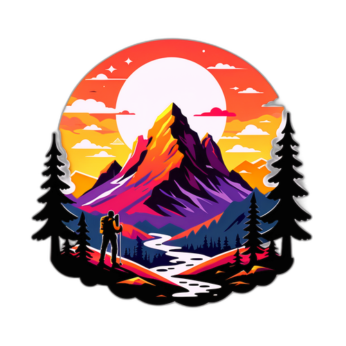 Mystisk fjellandskap for ekspedisjonen