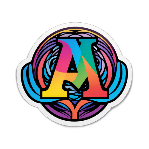 Farbenfrohes Mensa-Logo Sticker
