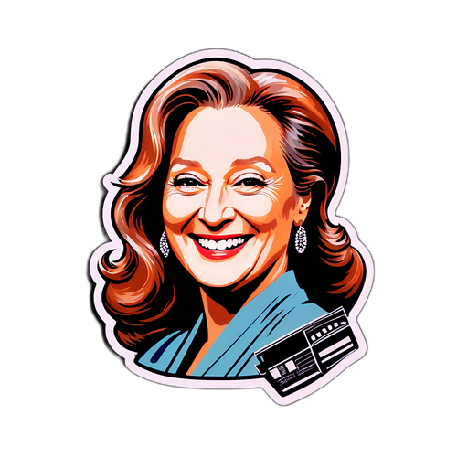 Illustration artistique de Meryl Streep