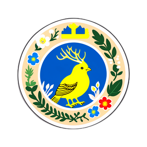 Flora og Fauna fra Sverige Sticker