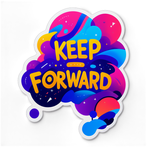 Keep Pushing Forward Sticker