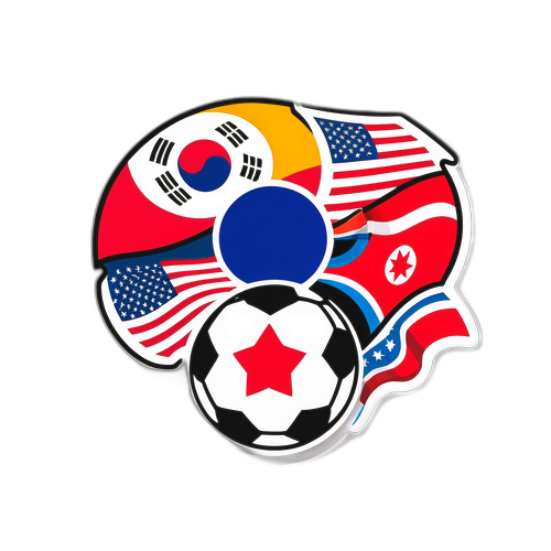 Kielelezo cha Bendera za Marekani na Korea Kusini