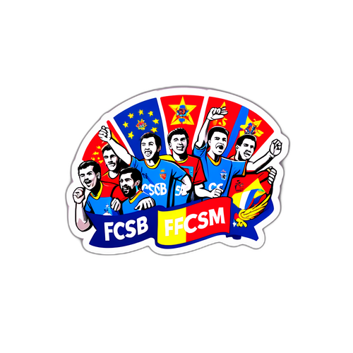 Sticker dedicat fanilor FCSB