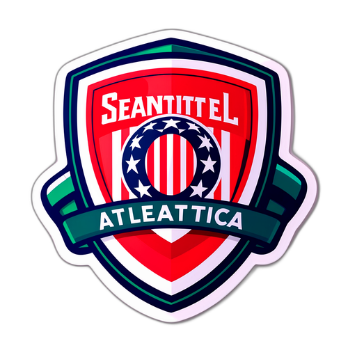 Thiết kế biểu tượng Seattle và Atlético Madrid trong lưới bóng đá