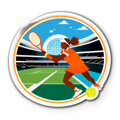 Sticker na may Temang Tennis para sa French Open