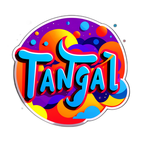 Stiker Minimalis dengan Kata 'Tanggal'