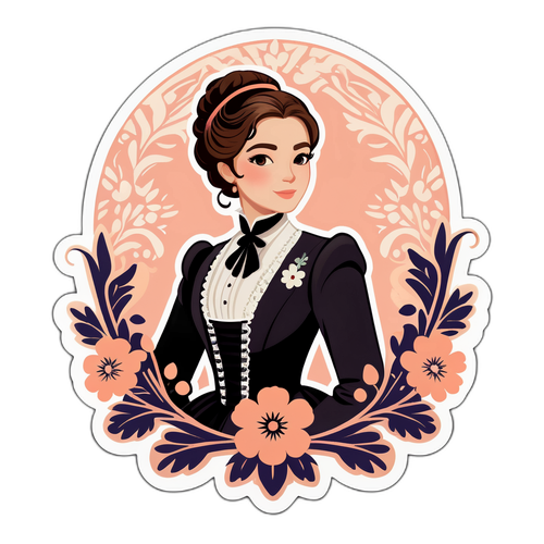 Bridgerton-tyylinen siluetti