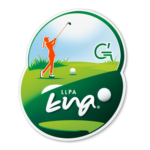 모던 LPGA 로고 스티커