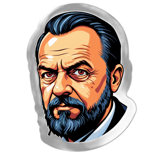 Karel Šíp jako loutka v barevném scénickém prostředí