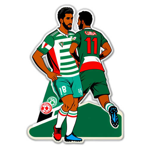 ¡Impactante Ilustración de la Rivalidad Futbolística! Palestino vs Cuiabá en Tu Piel