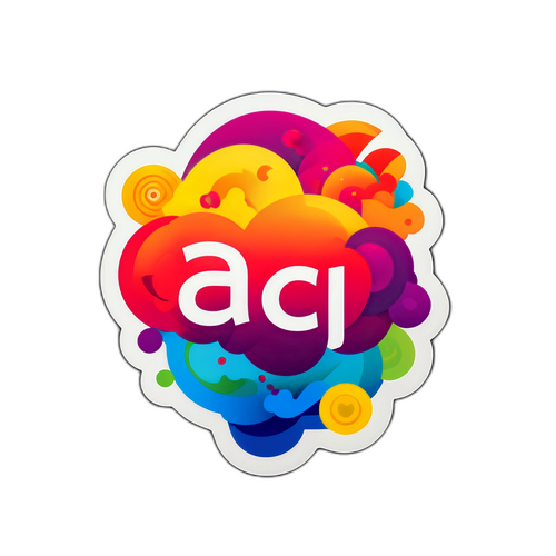 어도비 크리에이티브 소프트웨어의 특징을 상징하는 스티커