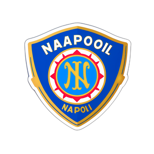 Naklejka Celebrująca Ikoniczny Niebieski Kolor Napoli