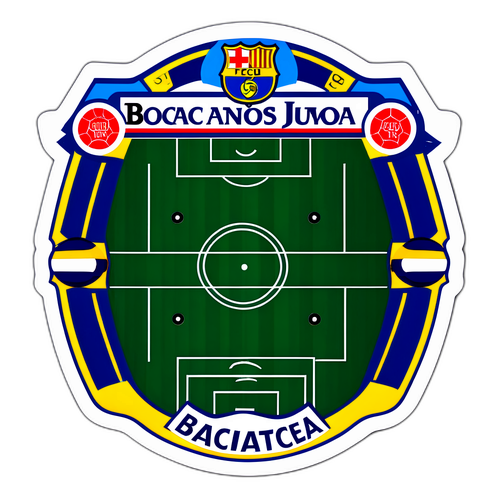 Boca Juniors ve Benfica Futbol Sahası Stickerı