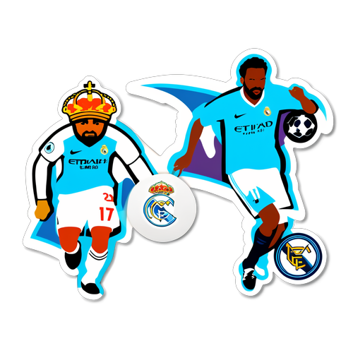 Stickers cho trận đấu Real Madrid vs Man City