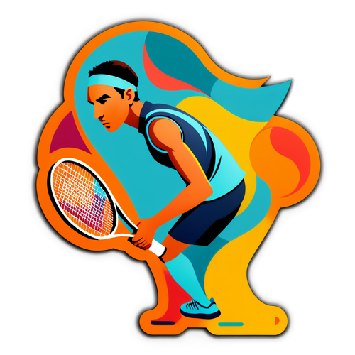 Abstrakt na Tennis Sticker: Legacy ng French Open