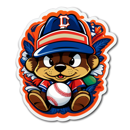 Masayang Sticker ng MLB Mascots