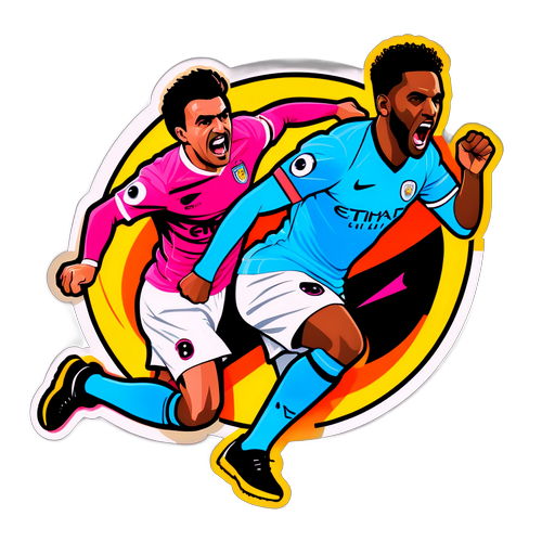 Stiker Dinamik Pertandingan Palermo vs Man City