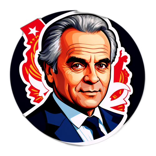 Portrait stylisé de Xavier Bertrand