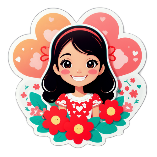 Gina nagy mosolya romántikus háttérrel