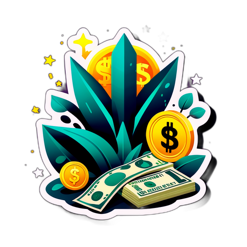 Cena de Mercado Financeiro Vibrante